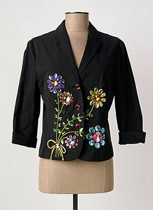 Blazer coupe cintrée noir MOSCHINO femme