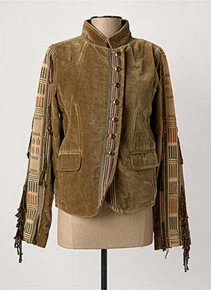 Blouson marron CAROLE FAKIEL femme