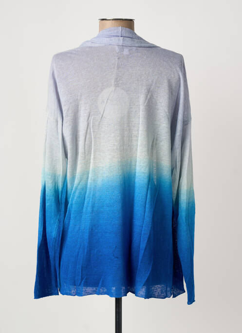 Gilet manches longues coupe cintrée bleu A.POIL femme