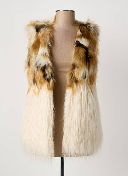 Gilet sans manche doublure beige MARC AUREL femme