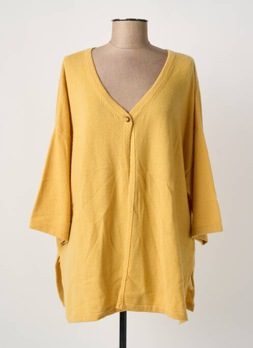 Gilet manches longues jaune MAX & MOI femme