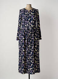 Robe longue manches longues manches longues violet ALESSIA  femme