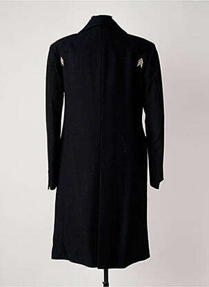 Manteau long coupe cintrée sans capuche noir MARITHE & FRANCOIS GIRBAUD femme