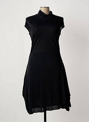 Robe mi-longue manches courtes manches courtes noir MARITHE & FRANCOIS GIRBAUD femme