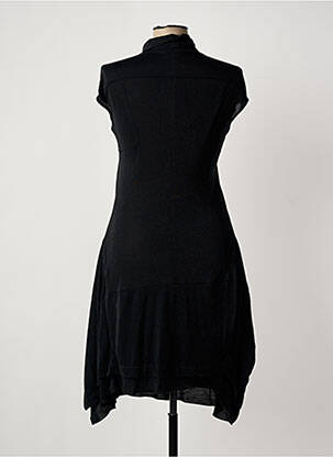 Robe mi-longue manches courtes manches courtes noir MARITHE & FRANCOIS GIRBAUD femme