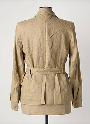 Veste casual col chemisier beige PATRICK GERARD femme