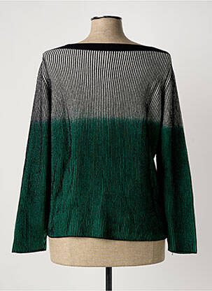 Pull coupe droite manches longues noir PIER ANTONIO GASPARI femme