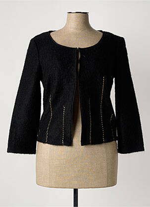 Gilet manches longues maille maille poilu noir ICEBERG femme