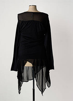 Pull coupe cintrée manches longues noir PIER ANTONIO GASPARI femme