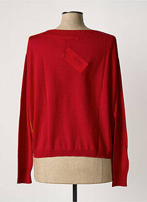 Pull coupe droite manches longues rouge LIVIANA CONTI femme