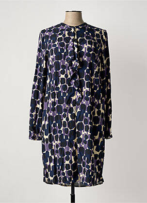 Robe mi-longue violet ALESSIA  femme