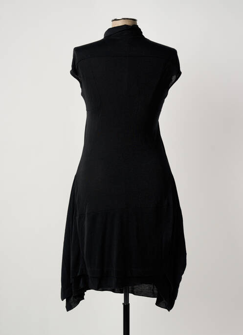 Robe mi-longue manches courtes manches courtes noir MARITHE & FRANCOIS GIRBAUD femme