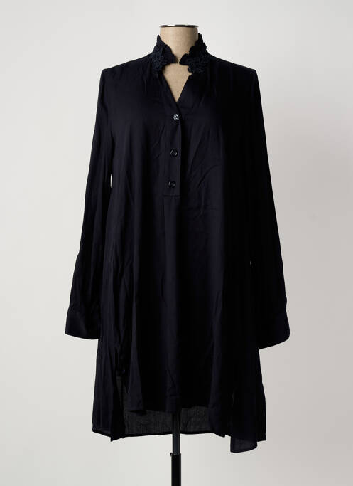 Robe courte manches longues manches longues noir HICH USE femme