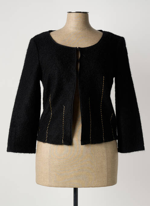 Gilet manches longues maille maille poilu noir ICEBERG femme