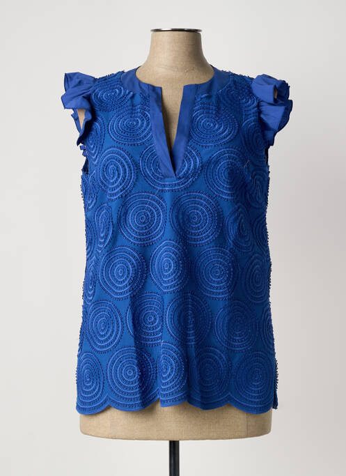 Top manches courtes manches courtes bleu D.EXTERIOR femme