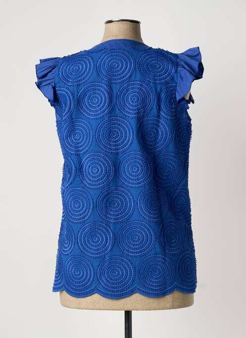 Top manches courtes manches courtes bleu D.EXTERIOR femme
