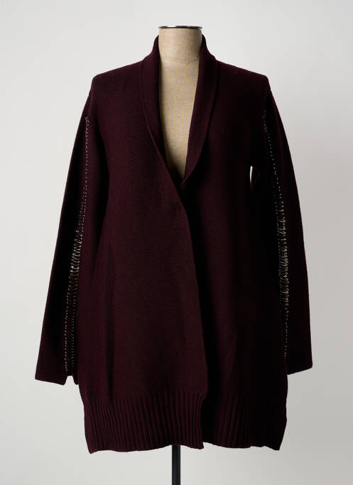 Gilet manches longues violet PIER ANTONIO GASPARI femme