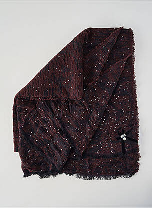 Echarpe maille opaque marron HIGH femme