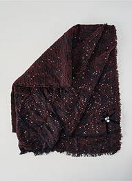 Echarpe maille opaque marron HIGH femme