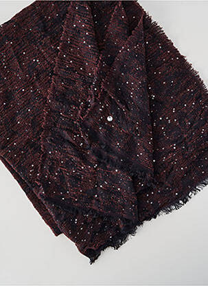 Echarpe maille opaque marron HIGH femme