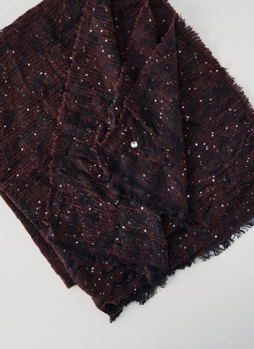 Echarpe maille opaque marron HIGH femme