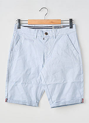 Bermuda coupe droite bleu MAISON BLAGGIO homme