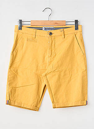 Bermuda coupe droite jaune MAISON BLAGGIO homme