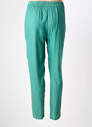 Pantalon slim taille élastique vert TERRE ROUGE femme