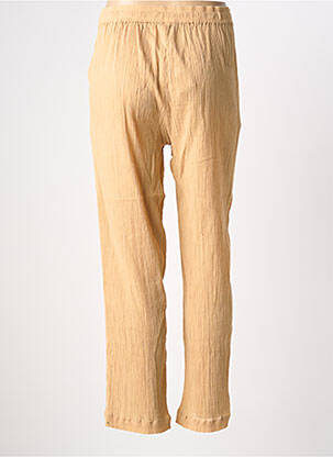 Pantalon slim taille élastique beige TERRE ROUGE femme