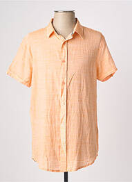 Chemise manches courtes imprimé fantaisie orange RITCHIE homme