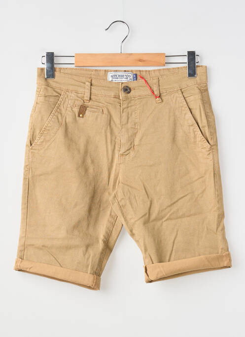 Bermuda coupe droite beige RITCHIE homme