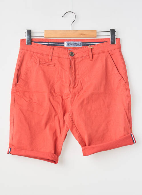 Bermuda coupe droite orange MAISON BLAGGIO homme