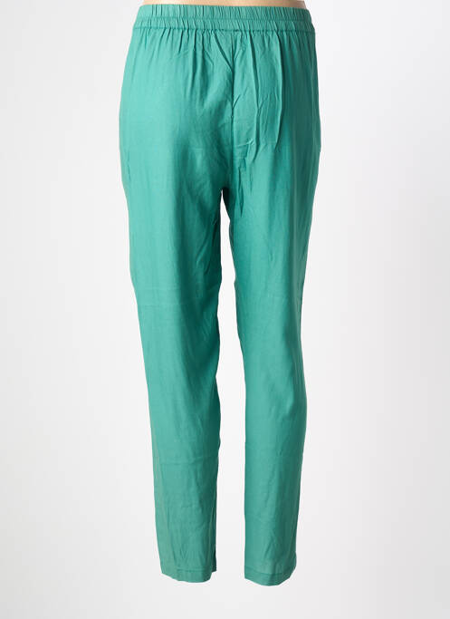Pantalon slim taille élastique vert TERRE ROUGE femme