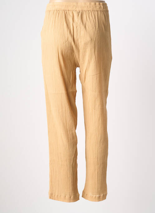 Pantalon slim taille élastique beige TERRE ROUGE femme