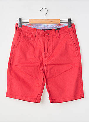 Bermuda coupe droite taille normale rouge RITCHIE homme