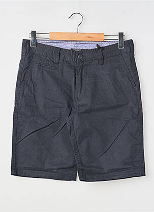 Bermuda coupe droite taille normale bleu fonce RITCHIE homme