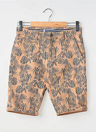 Bermuda coupe droite taille normale marron MAISON BLAGGIO homme