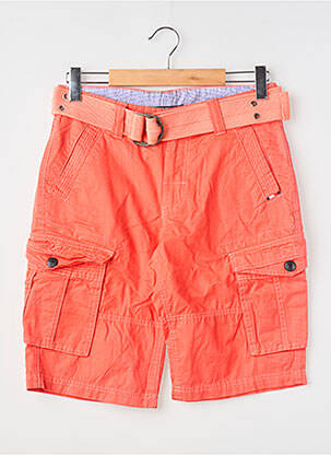 Bermuda coupe droite taille normale orange RITCHIE homme