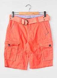 Bermuda coupe droite taille normale orange RITCHIE homme