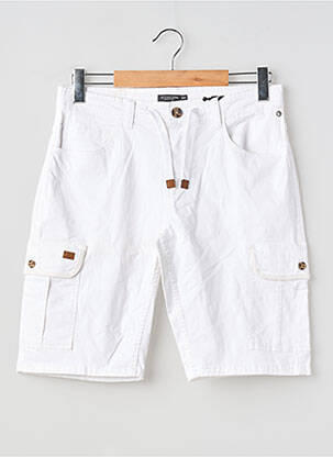 Bermuda coupe droite taille normale blanc RITCHIE homme