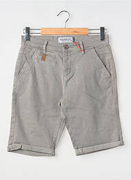 Bermuda coupe droite taille normale gris RITCHIE homme