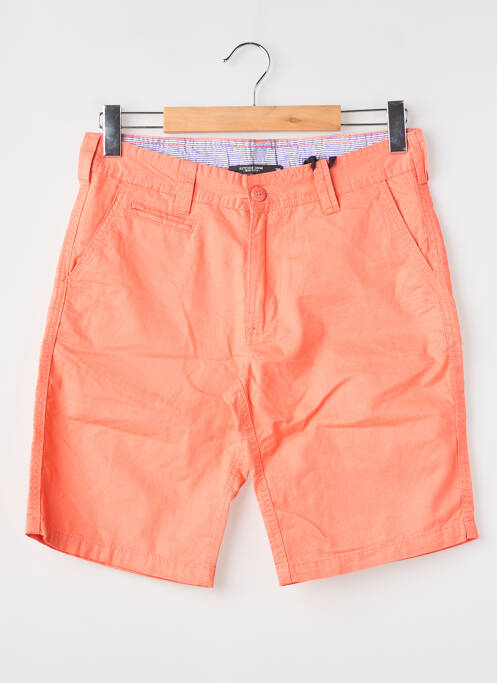 Bermuda coupe droite taille normale orange RITCHIE homme