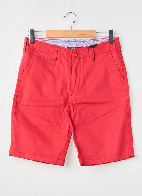 Bermuda coupe droite taille normale rouge RITCHIE homme