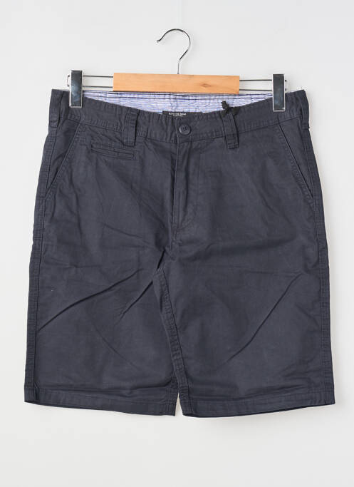 Bermuda coupe droite taille normale bleu fonce RITCHIE homme