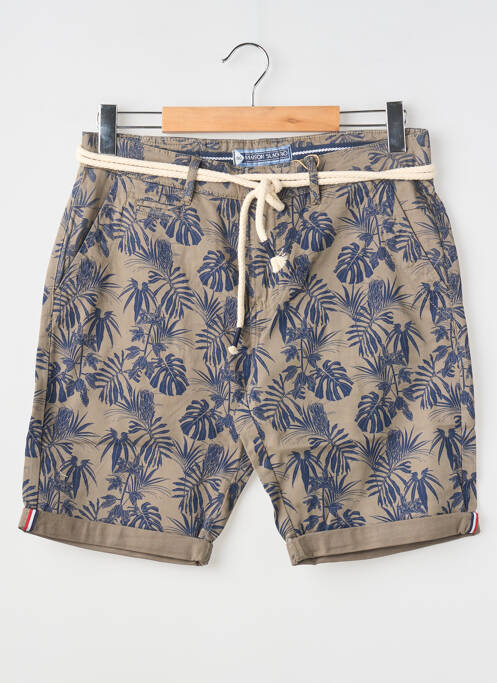 Bermuda coupe droite taille normale vert MAISON BLAGGIO homme