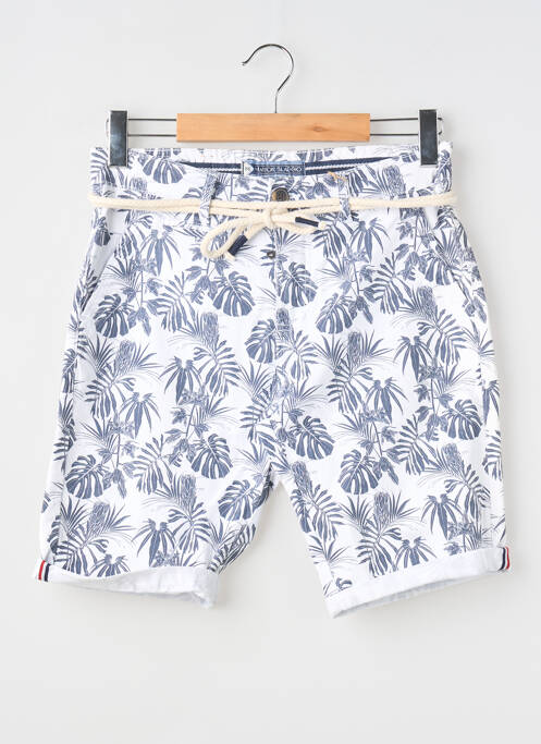 Bermuda coupe droite taille normale blanc MAISON BLAGGIO homme