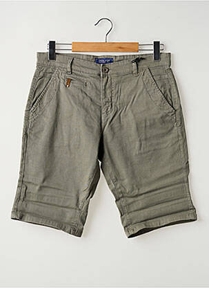 Bermuda stretch taille normale gris UNION JACK homme