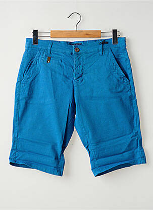 Bermuda stretch taille normale bleu UNION JACK homme