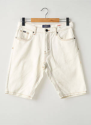 Bermuda poches taille normale blanc RITCHIE homme