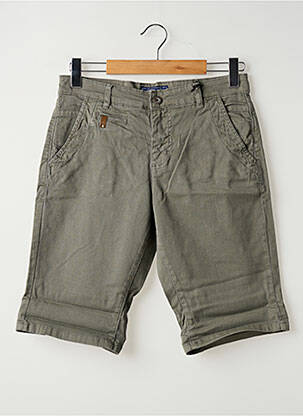 Bermuda stretch taille normale gris UNION JACK homme